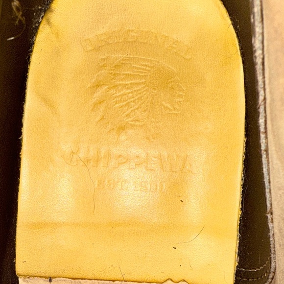 Chippewa 1901M27 Men’s Tan Suede Boots New Made in USA Vibram Sole - Picture 8 of 8